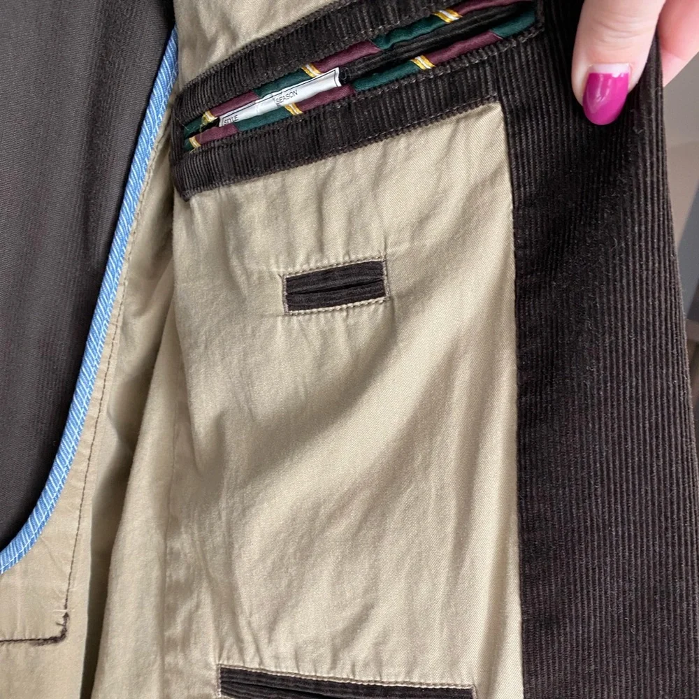 🪵J. Crew Men’s Vintage Brown Corduroy Blazer, Large🪵